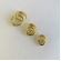 Trio de Argolinhas Com Zirconia Banhado em Ouro 18k - Dourado