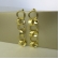 Brinco Grande de Círculos Interligados Banhado em Ouro 18k - Dourado