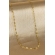 Colar Cumprido com Mini Elos Banhado em Ouro 18k - Dourado