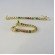 Brinco Corrente de Zircônias Coloridas Sortidas Com Zircônia na Ponta Banhado em Ouro 18k - Dourado