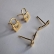 Brinco Duo Chave e Cadeado Banhado em Ouro 18k - Dourado