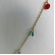 Colar Corrente Americana com Zircônias Multicolor Banhado em Ouro 18k - Dourado
