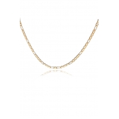 Colar Corrente com Elos Sequenciados Banhado em Ouro 18k MASCULINO - Dourado