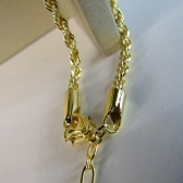 Pulseira Cordão Baiano 3,0 Banhado em Ouro 18k - Dourado