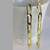 Pulseira Corrente Chapada Banhado em Ouro 18k MASCULINA - Dourado