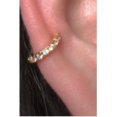 Piercing Fake com Zircônia Banhado em Ouro 18k