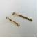 Brinco de Fita com Zircônia Banhado em Ouro 18k - Dourado