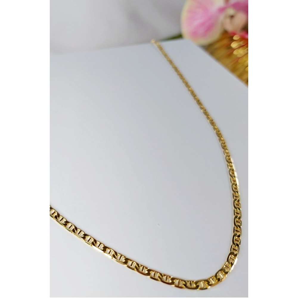 Colar Corrente Fino Banhado em Ouro 18k MASCULINO - Dourado