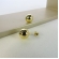 Brinco de Bola Lisa Banhado em Ouro 18k - Dourado