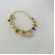 Pulseira Infantil de Pedrinhas Coloridas Banhado a Ouro 18k - Dourado