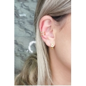 Piercing Fake Vazado Banhado em Ouro 18k