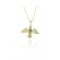 Colar Pingente do Espírito Santo Banhado em Ouro 18k - Dourado
