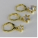 Trio Argolinha Estrelinha de Zircônia Banhado em Ouro 18k - Dourado