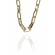 Pulseira de Elos Intercalados Grandes Banhados a Ouro 18k - Dourado