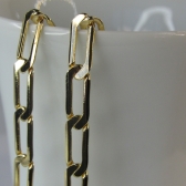 Pulseira Corrente Chapada Banhado em Ouro 18k MASCULINA - Dourado