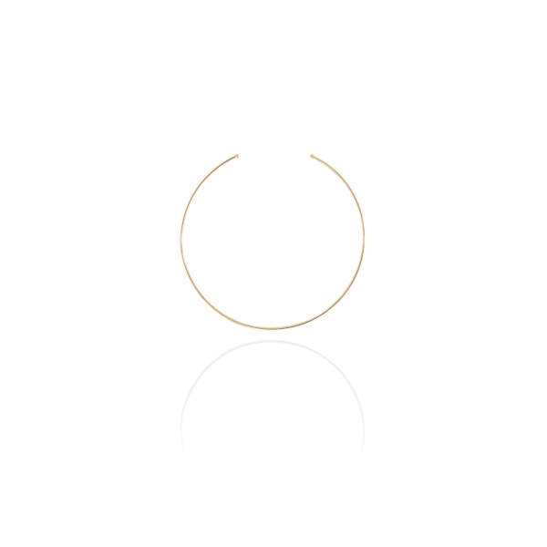 Choker Circular Aro fino Banhado em Ouro 18k - Dourado