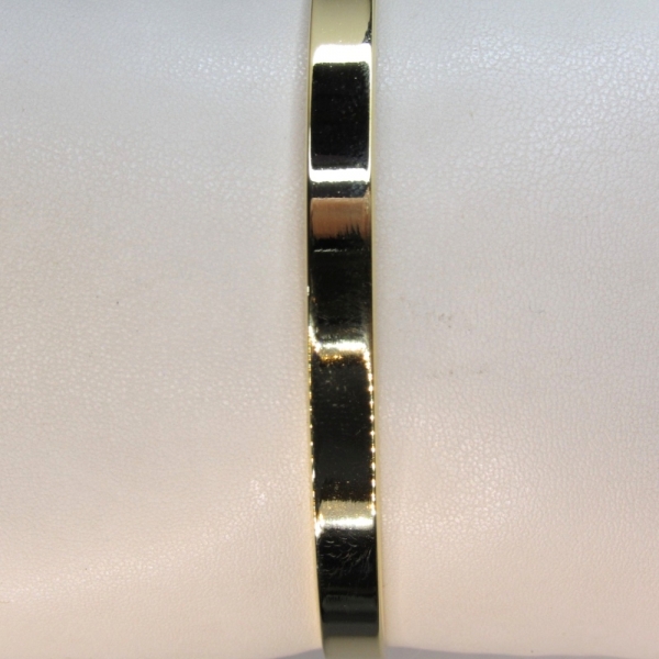 Bracelete Liso Largo Banhado em Ouro 18k - Dourado