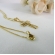 Colar com Pingente de Cruz e Face de Jesus Banhado em Ouro 18k - Dourado