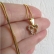 Colar Com Pingente Do Mickey De Zircônia Colorida Banhado em Ouro 18k - Dourado
