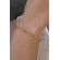 Pulseira Com Elos Ovais Intercalados Com Elos de Corações Banhado em Ouro 18k - Dourado