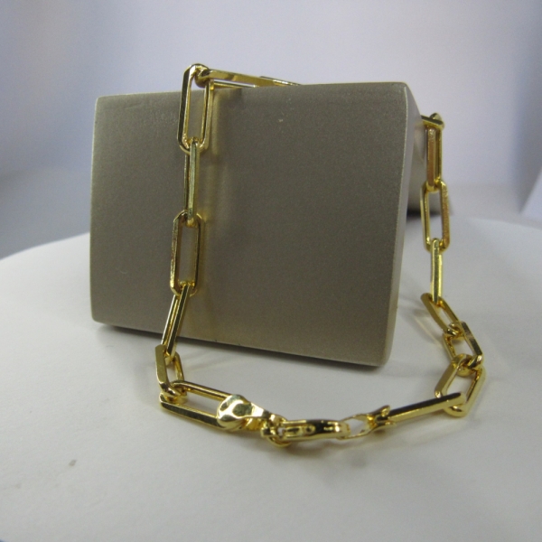 Pulseira Corrente Cartier 1.6 Diamantada Banhado em Ouro 18k MASCULINA - Dourado