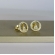 Brinco Mini Zircônias de Nossa Senhora Banhado em Ouro 18k - Dourado