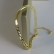 Pulseira Meia Fita Meia Corrente Banhado em Ouro 18k - Dourado