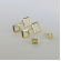 Trio de Brincos Quadrados Banhado em Ouro 18k - Dourado