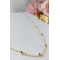 Colar Corrente com Bolinhas Banhado em Ouro 18k - Dourado