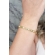 Pulseira Coração e Pérola - Dourado