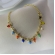 Pulseira Infantil de Pedrinhas Coloridas Banhado a Ouro 18k - Dourado