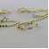 Brinco Argolinha Corrente com Ponto de Luz e Piercing Fake Banhado em Ouro 18k - Dourado