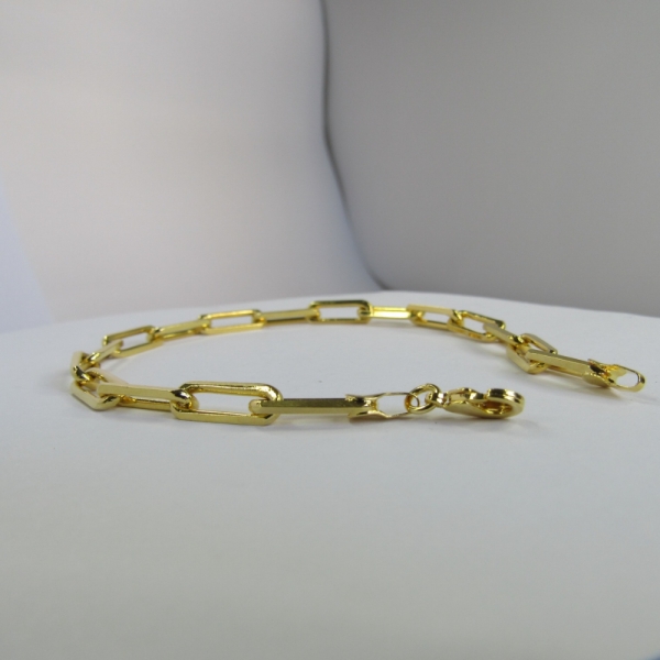 Pulseira Corrente Cartier 1.6 Diamantada Banhado em Ouro 18k MASCULINA - Dourado