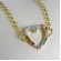 Pulseira Com Pingente De Coração Em Zircônias Coloridas Banhado em Ouro 18k - Dourado