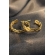 Brinco Argola Média com Vazados Ovais Banhado em Ouro 18k - Dourado
