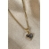Colar Pingente Coração com Zircônia Multicolor Banhado em Ouro 18k - Dourado
