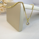 Choker Com Ponto De Luz Banhado em Ouro 18k - Dourado