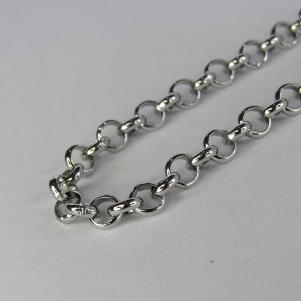 Pulseira Elo Português feita em Aço Inoxidável MASCULINA - Prateado