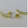 Brinco Ear Cuff Mini Corações Vazados Banhado em Ouro 18k - Dourado