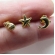 Trio de Brincos Marinhos Banhado em Ouro 18k - Dourado