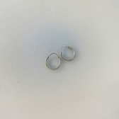 Brinco Argolinha Lisa 2x10 em Prata 925 - Prateado