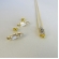 Conjunto Trapézio em Zircônia - Dourado