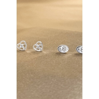 Duo Nossa Senhora da Graça e Cruz em Prata 925