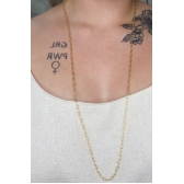 Colar Corrente Cartier 1.0 Banhado em Ouro 18k MASCULINO - Dourado