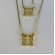 Escapulário Nossa Senhora Aparecida Com Zircônia Banhado em Ouro 18k - Dourado