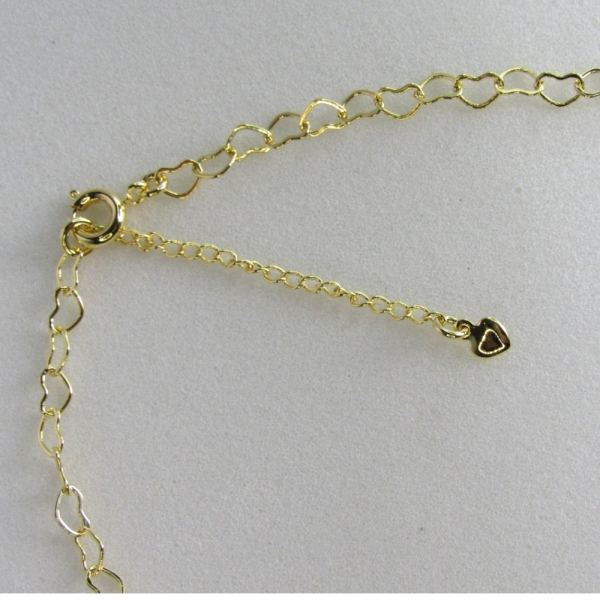 Tornozeleira com Corrente de Corações Pequenos Banhado em Ouro 18k - Dourado