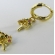 Brinco Argolinha De Árvore da Vida Banhado em Ouro 18k - Dourado