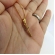 Colar Pingente Cruz com Detalhe de Zircônia Banhado em Ouro 18k - Dourado