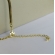 Pulseira Meia Fita Meia Corrente Banhado em Ouro 18k - Dourado