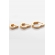 Trio de Brincos de Coração Banhado em Ouro 18k - Dourado
